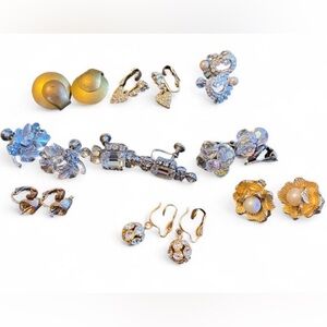 Vintage clip on earring bundle